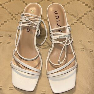 Unisa strappy block heels size 9